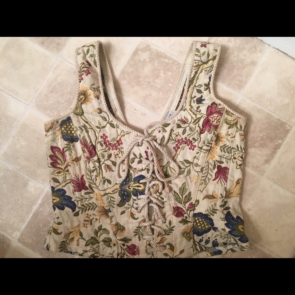 Vintage Floral Corset